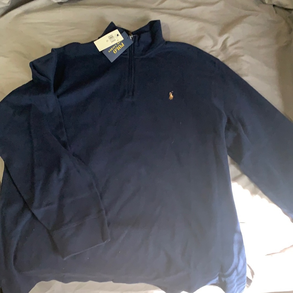 Ralph Lauren quarter zip blue brand new